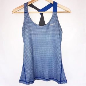 Blue Nike workout tank top